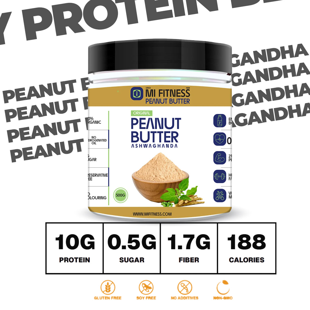 Peanut Butter Ashwagandha 500g  - Mi Fitness®