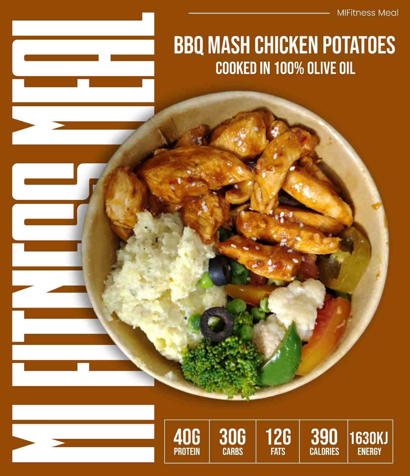 BBQ Mash Chicken Potato