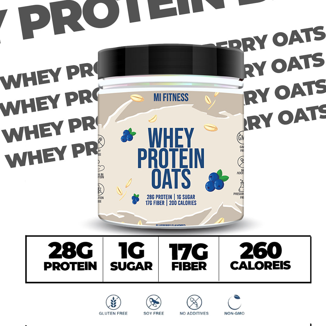 Whey Protein Overnight Oats – Blueberry 800g