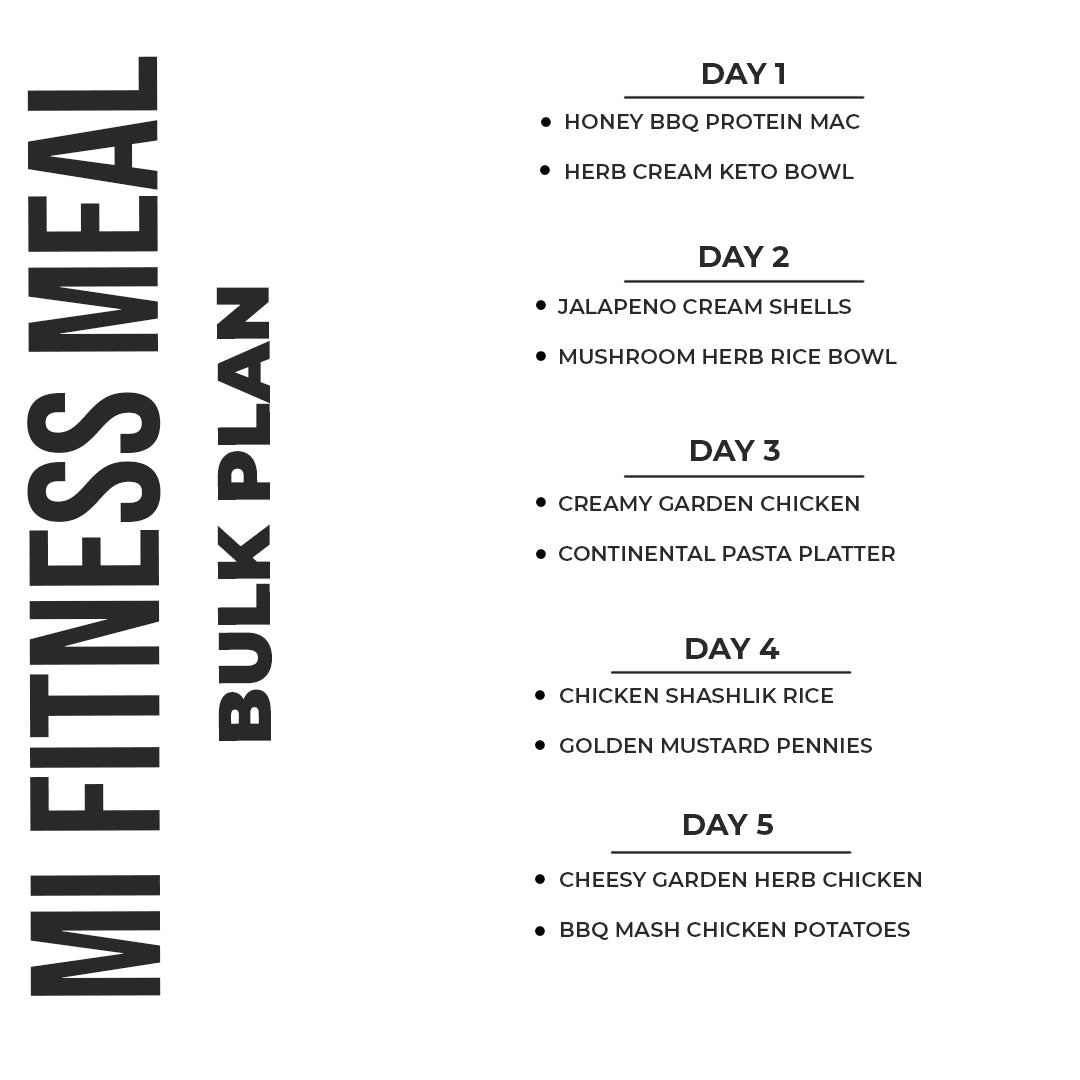 Bulk Plan Muscle-Gain | Chef & Dietitian Approved Meal Plan