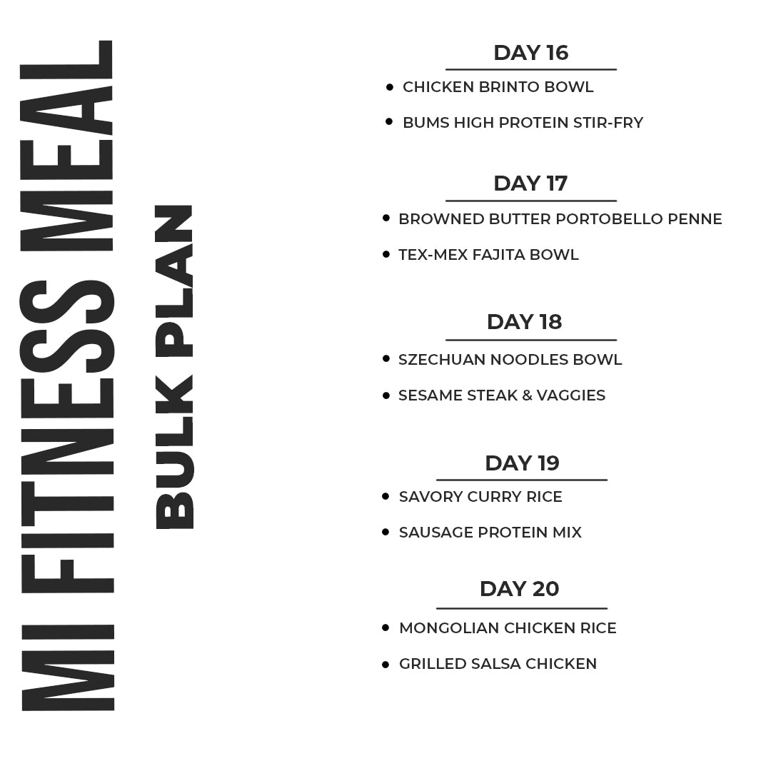 Bulk Plan Muscle-Gain | Chef & Dietitian Approved Meal Plan