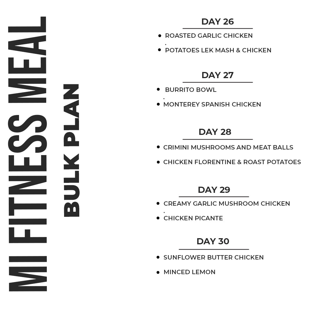 Bulk Plan Muscle-Gain | Chef & Dietitian Approved Meal Plan
