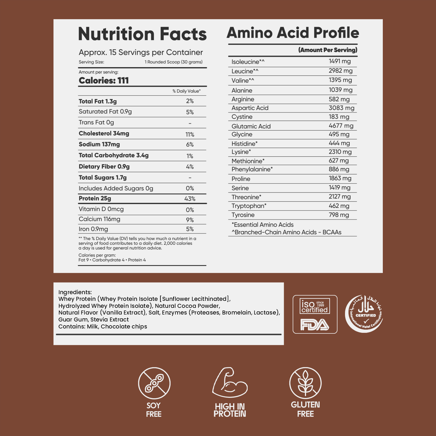 Whey ISO 100 ULTRA-PURE Chocolate Chip| 1 lbs - Mi Fitness®