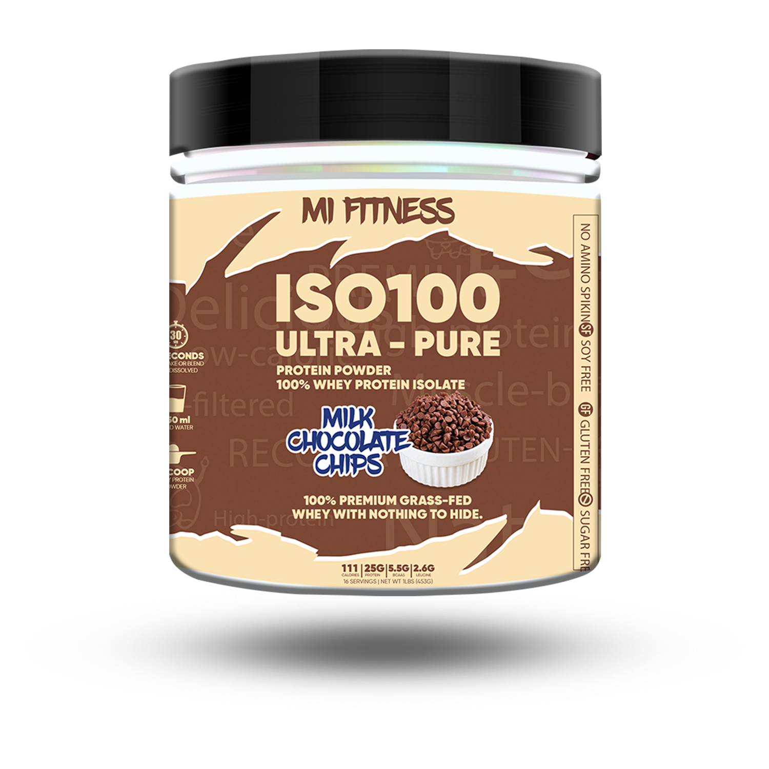 Whey ISO 100 ULTRA-PURE Chocolate Chip| 1 lbs - Mi Fitness®