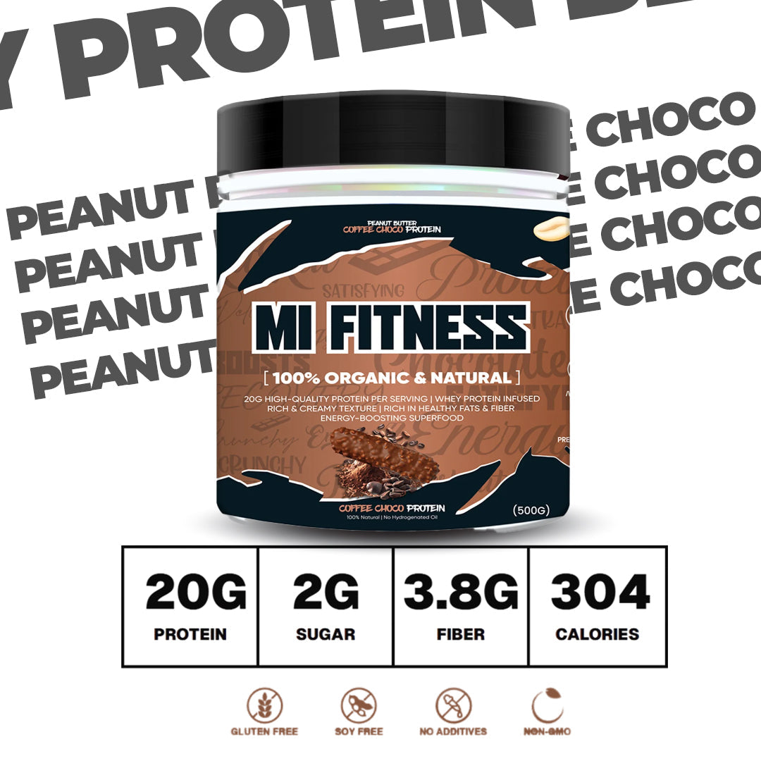 Peanut butter  Coffee Choco Protein 500g - Mi Fitness®