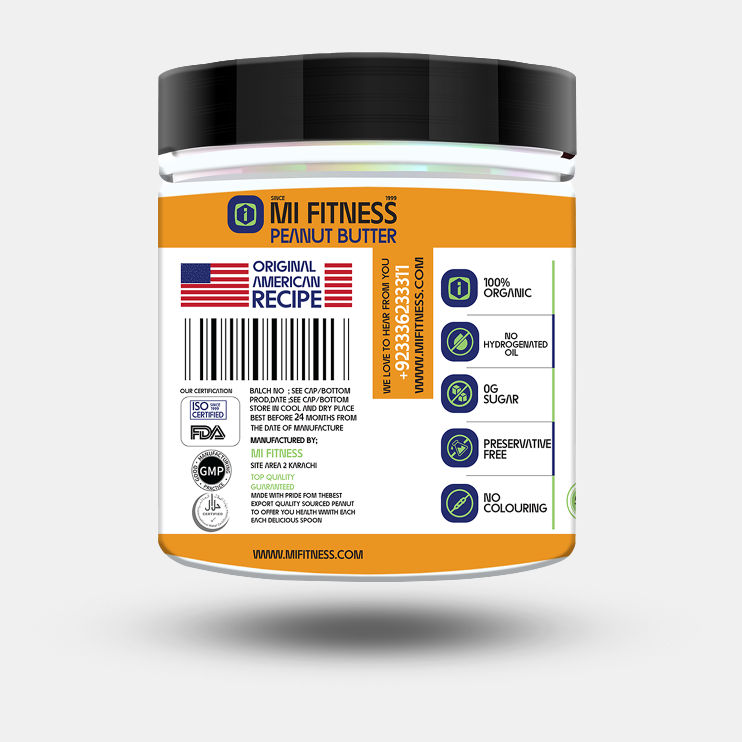 Peanut Butter Honey 500g - Mi Fitness® - mi Fitness