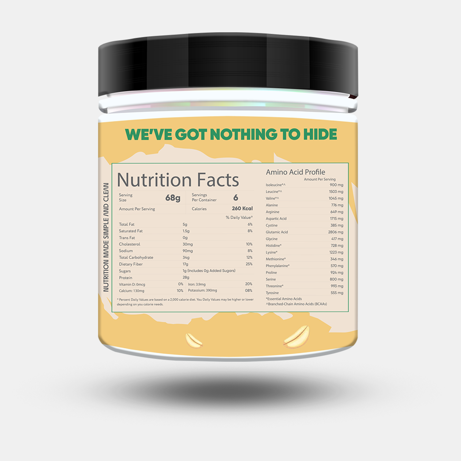 Whey Protein Overnight Oats – Mango 400g