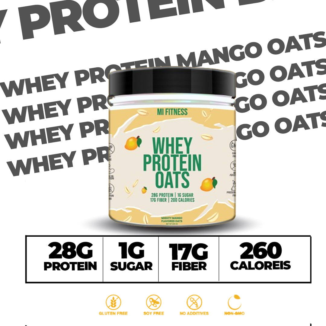 Whey Protein Overnight Oats – Mango 400g