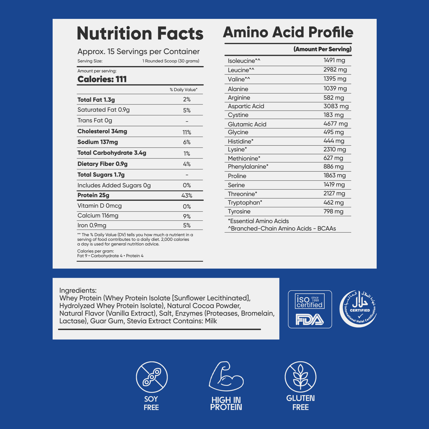 Whey ISO100 ULTRA-PURE Oreo Cookies| 1 lbs - Mi Fitness® - mi Fitness