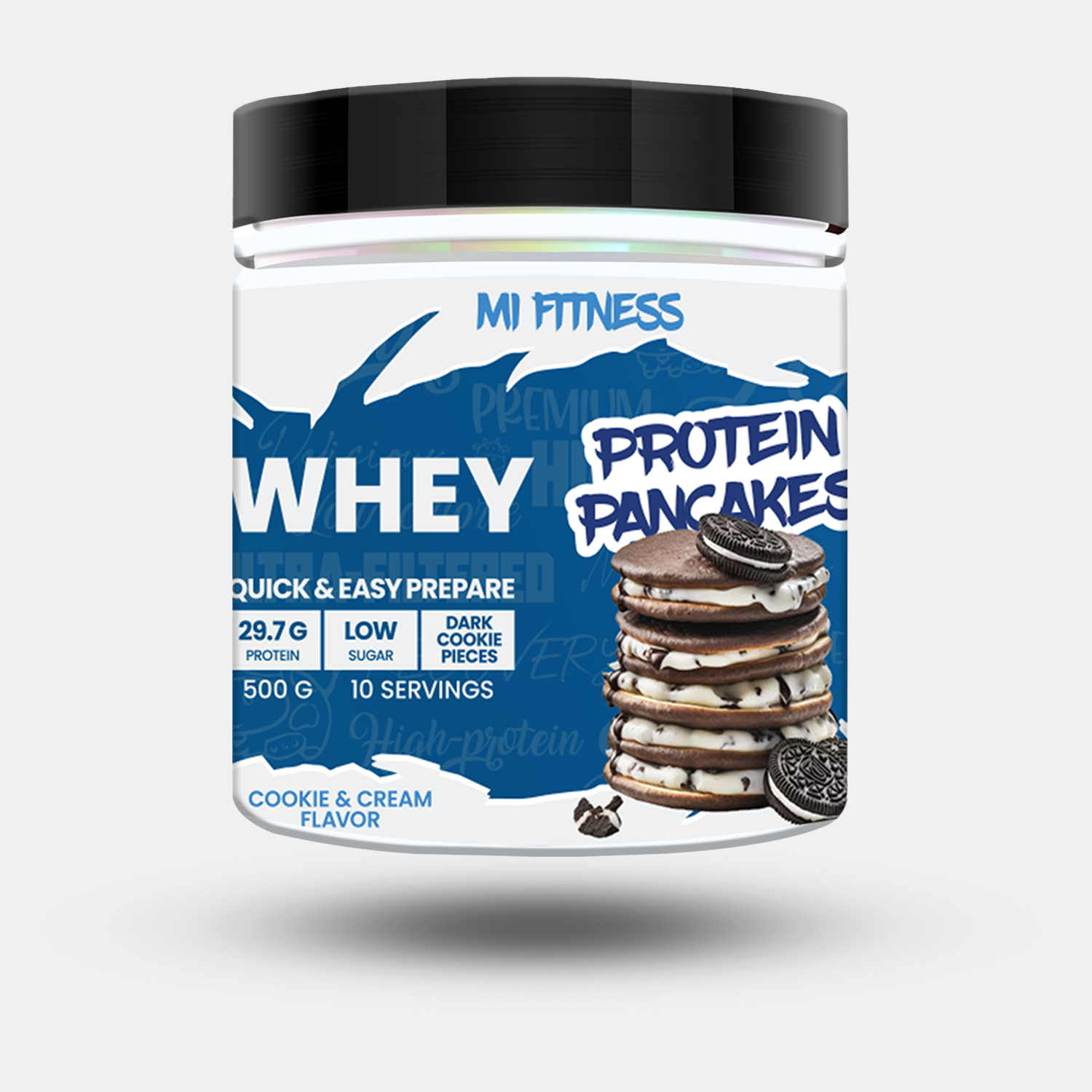 Whey Protein Pancakes | 29.7g Protein | Cookie and Cream