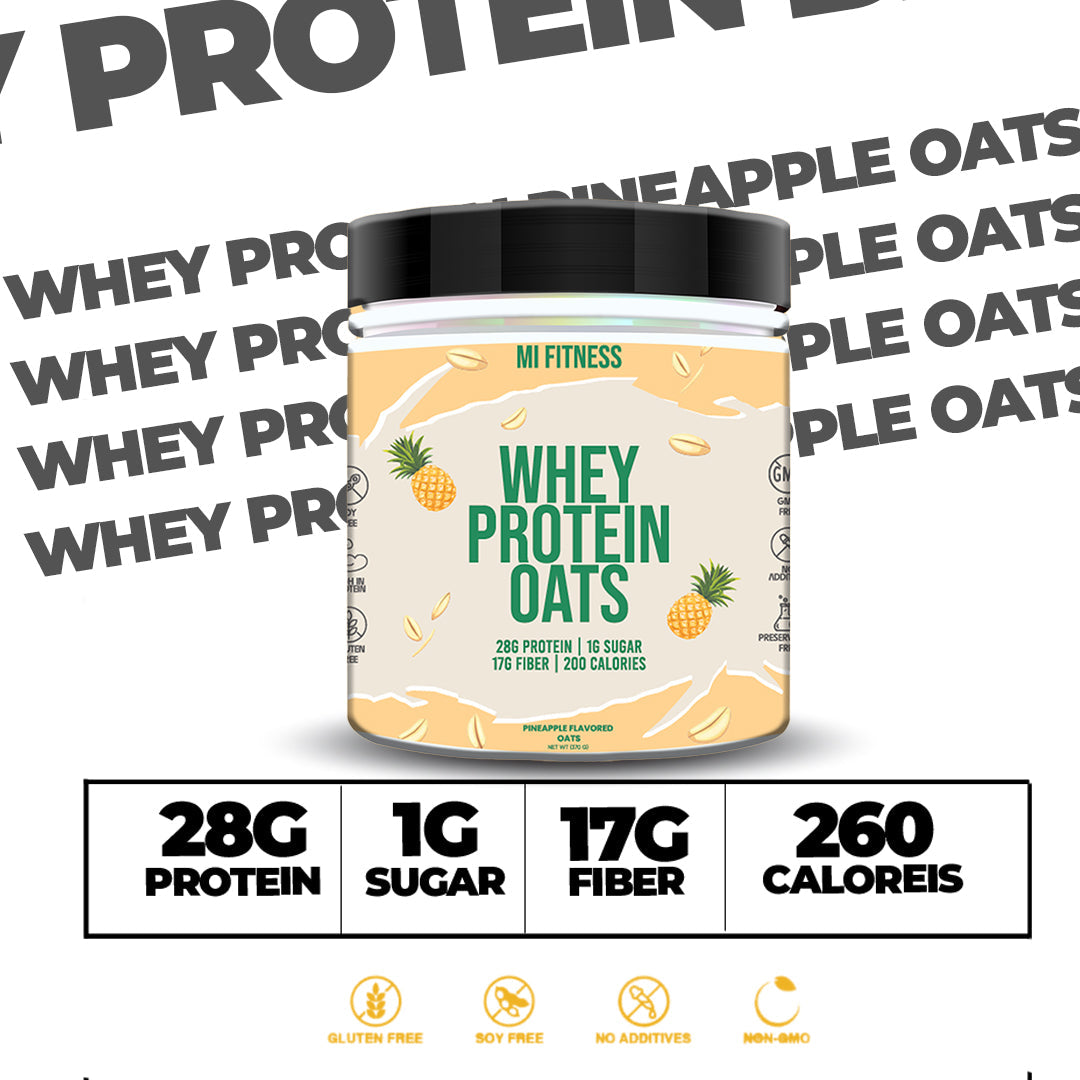 Whey Protein Overnight Oats – Pineapple 800g