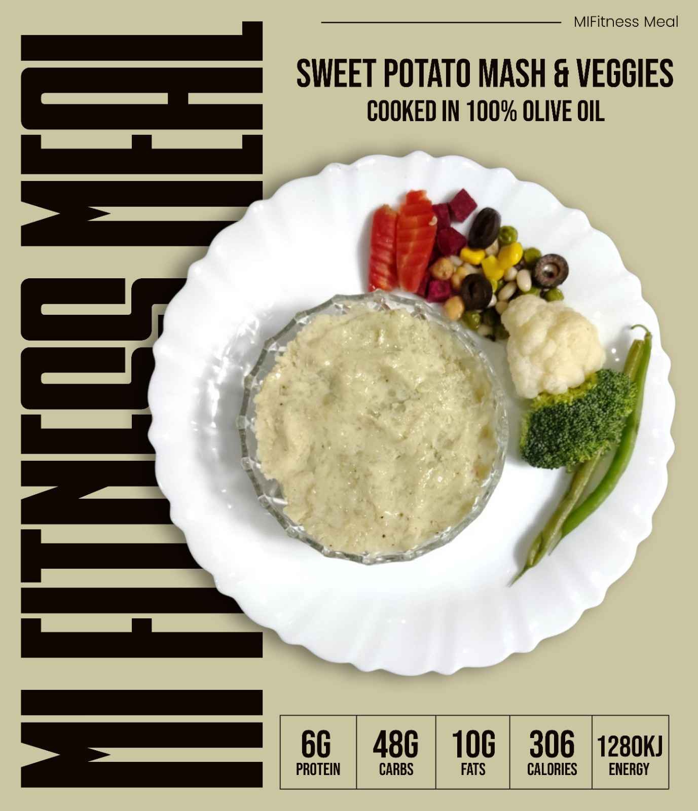 Sweet Potato Mash & Veggies