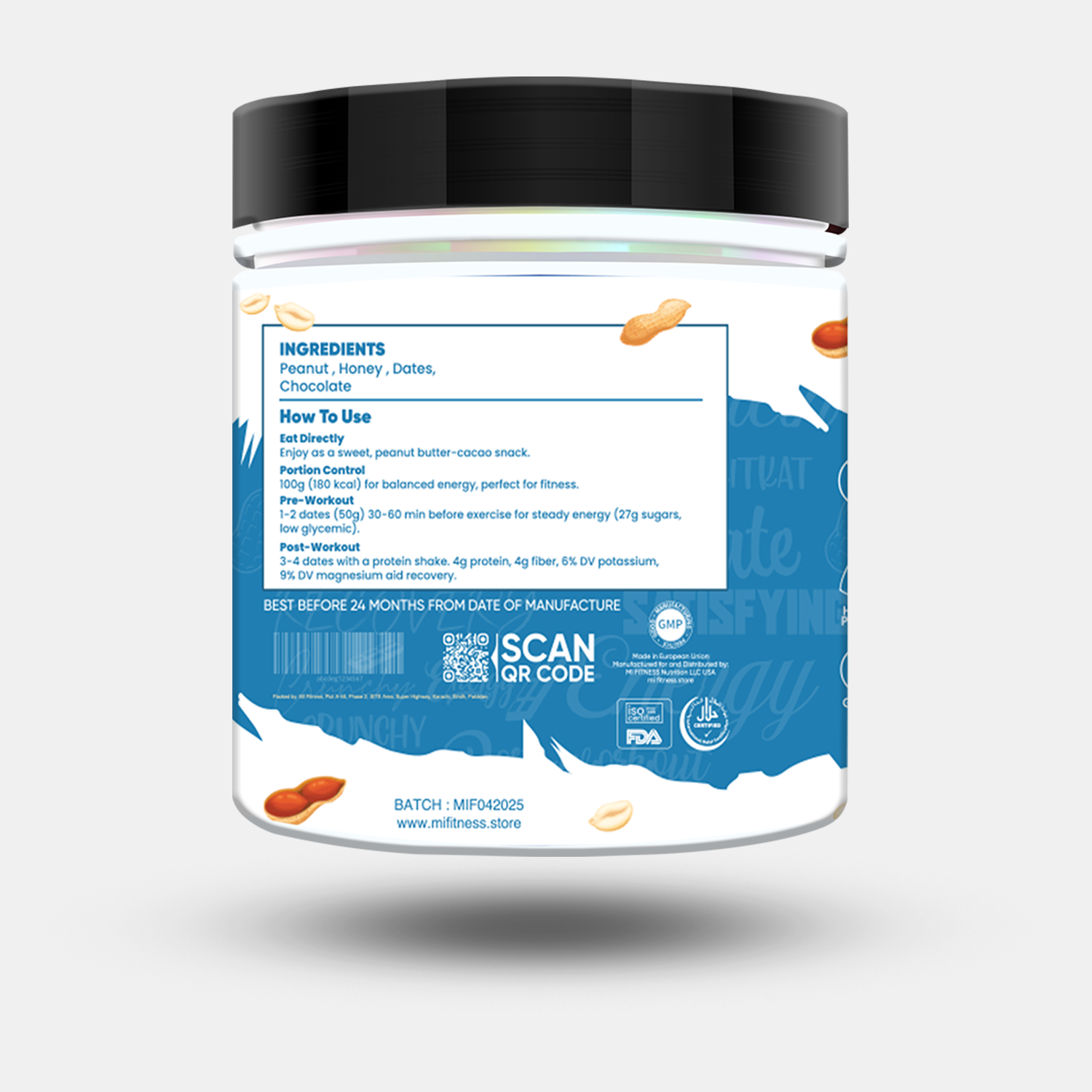 Peanut Butter Whey dates | Snack Packs