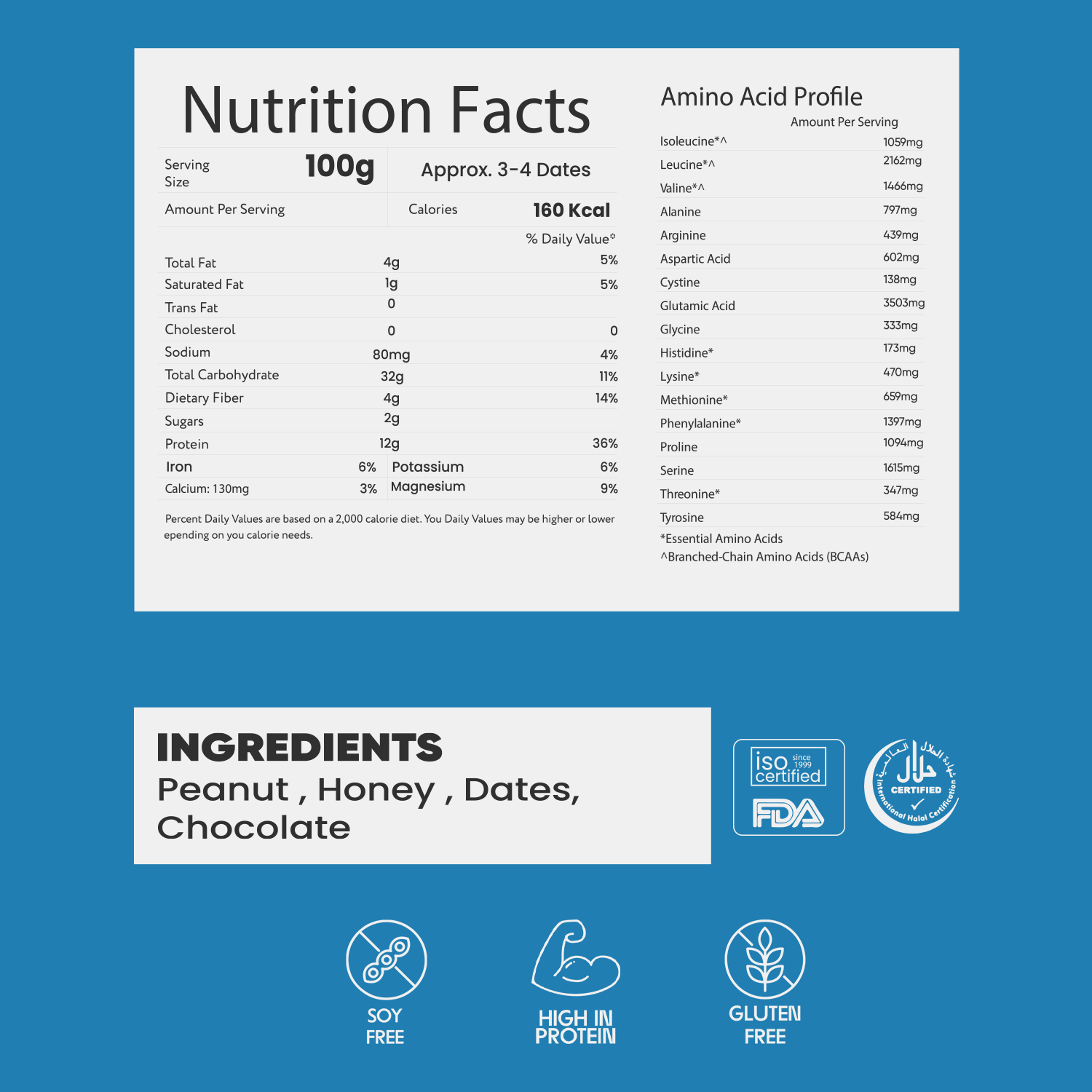 Peanut Butter Whey dates | Snack Packs