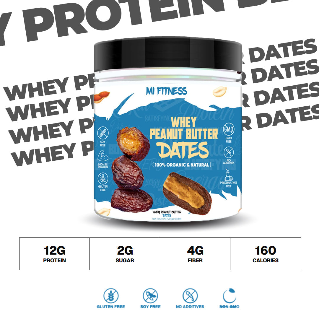 Peanut Butter Whey dates | Snack Packs