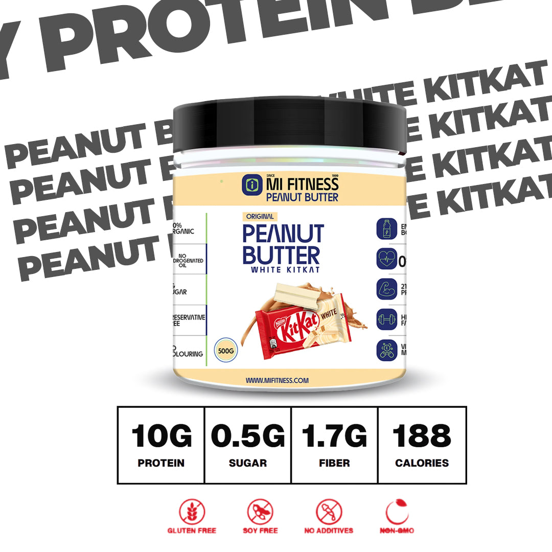 Kit Kat White Protein Peanut Butter 01 kg - Mi Fitness®