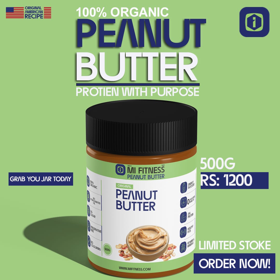 🇺🇸American Recipe Peanut Butter 500 g - Mi Fitness