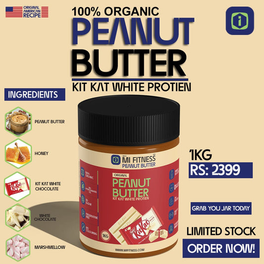 Kit Kat White Protein Peanut Butter 01 kg - Mi Fitness