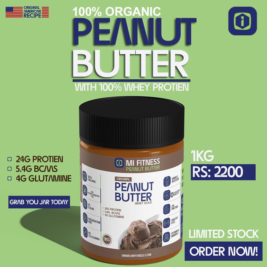 Peanut Butter Whey Gold 01 kg - Mi Fitness