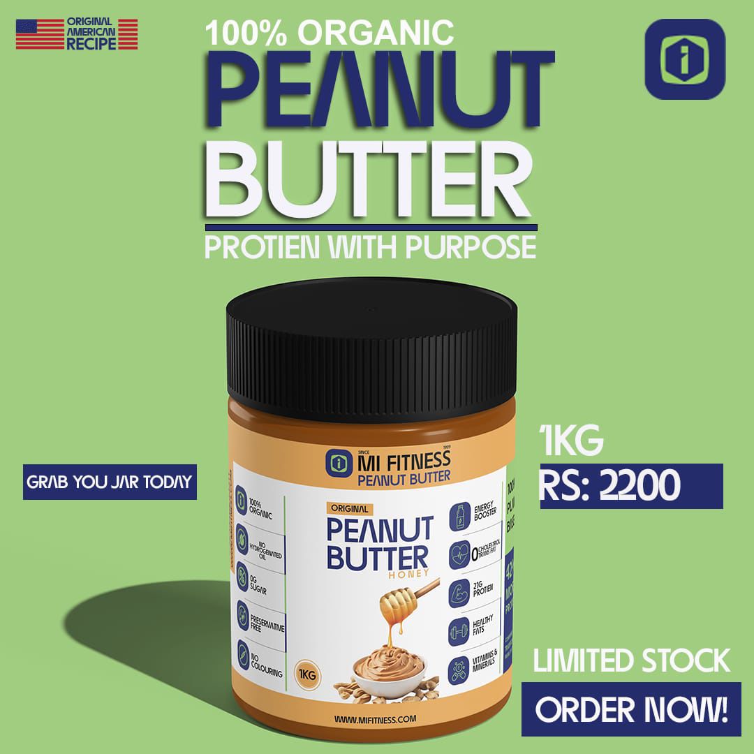 Peanut Butter Honey 01 kg - Mi Fitness