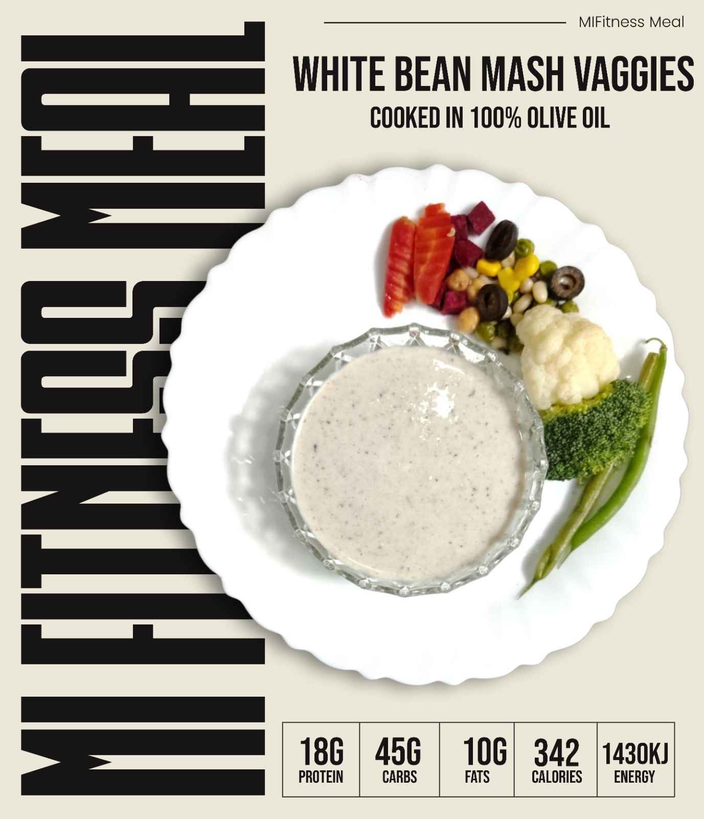 White Bean Mash Veggies