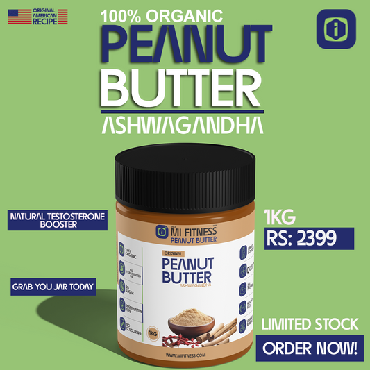 Peanut Butter Ashwagandha 01 kg - Mi Fitness