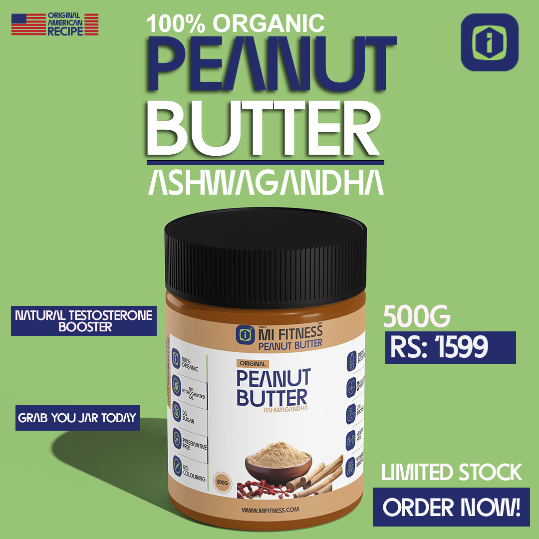 Peanut Butter Ashwagandha 500g - Mi Fitness