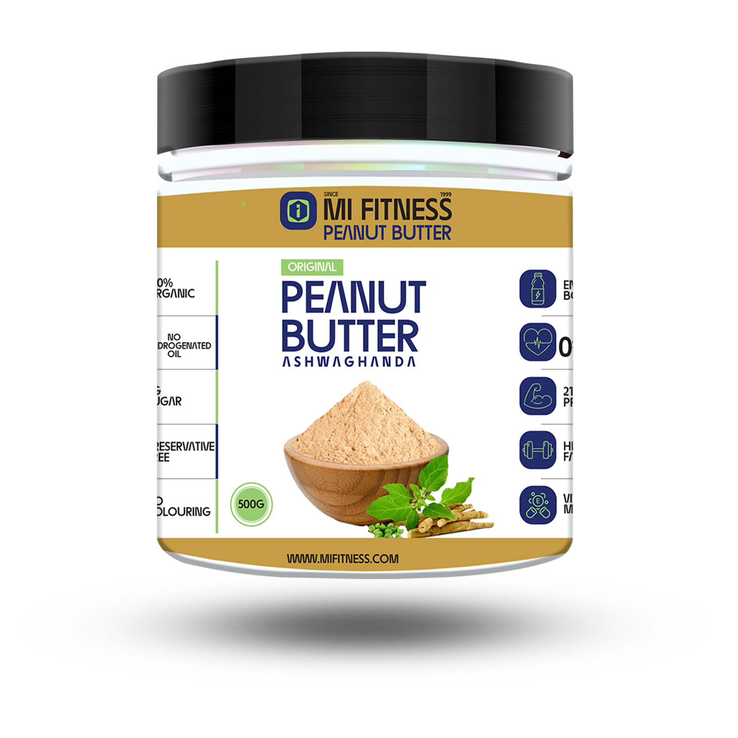 Peanut Butter Ashwagandha - Mi Fitness® - mi Fitness