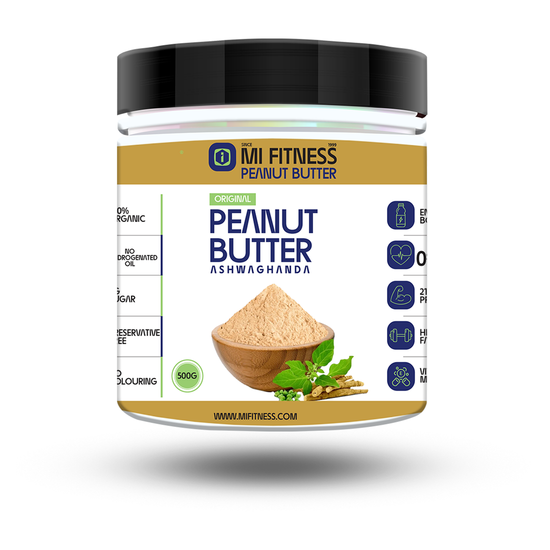 Peanut Butter Ashwagandha - Mi Fitness® - mi Fitness