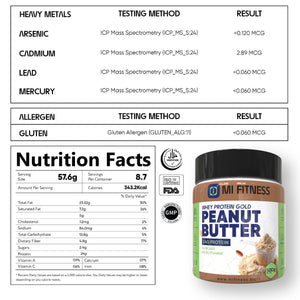 Peanut Butter Whey Gold 01 kg - Mi Fitness