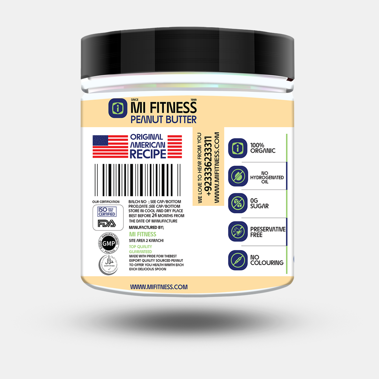 Kit Kat White Protein Peanut Butter 01 kg - Mi Fitness® - mi Fitness